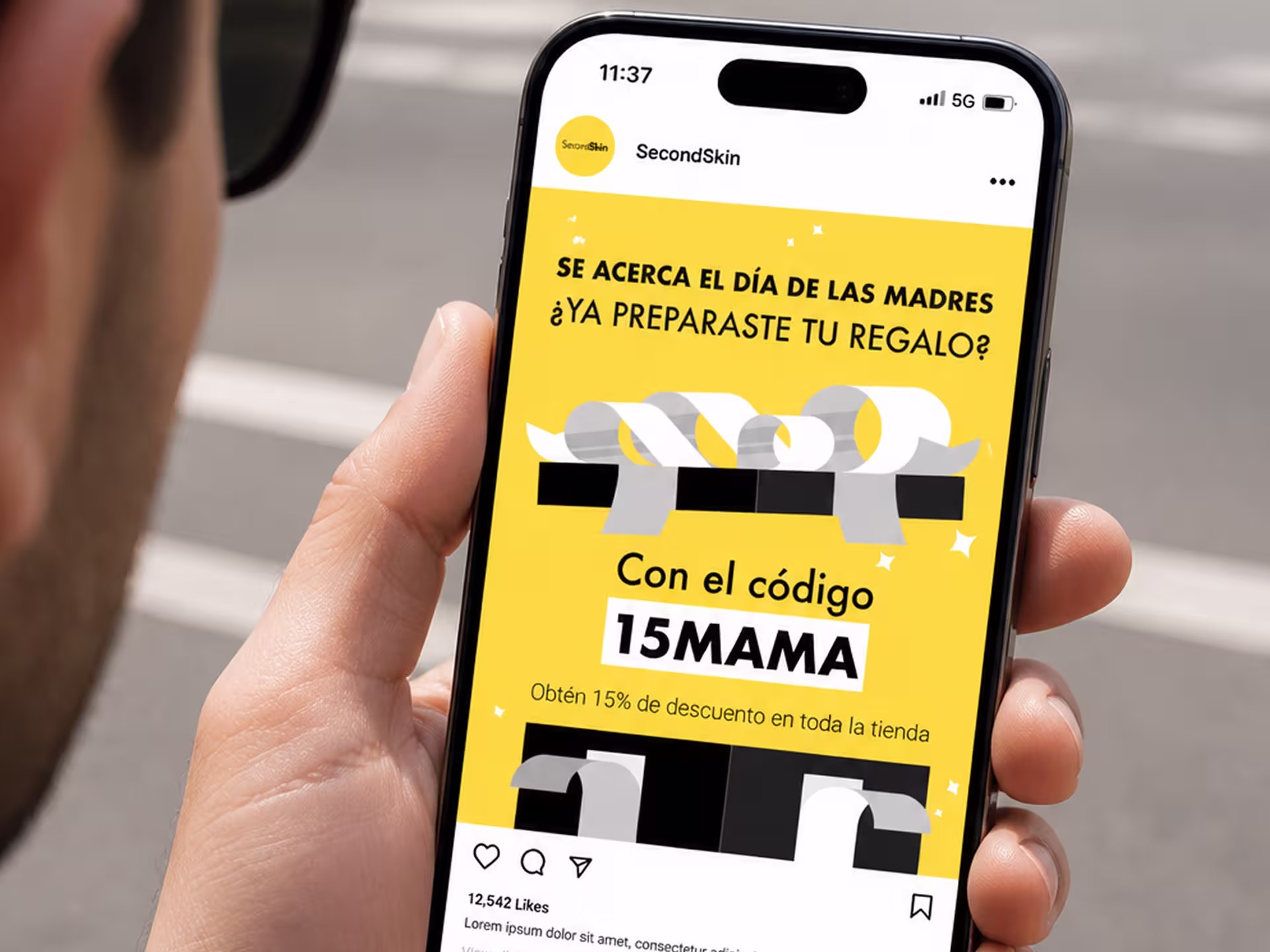 trabajo de agencia de contenidos digitales con contenido profesional para SecondSkin